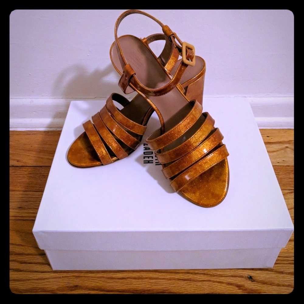 Maryam Nassir Zadeh Flame Glitter Palma Sandals